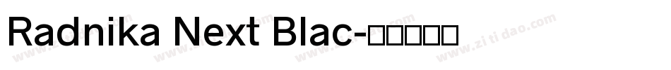 Radnika Next Blac字体转换